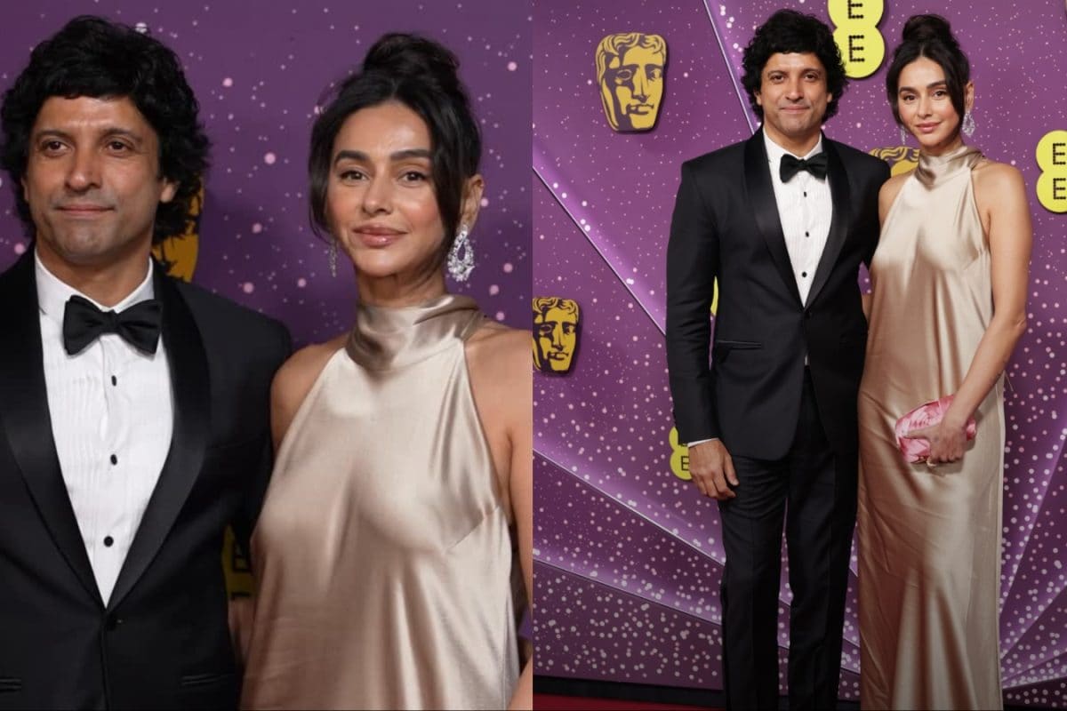 Farhan Akhtar And Shibani Dandekar Champion Quiet Luxury At The BAFTA Awards