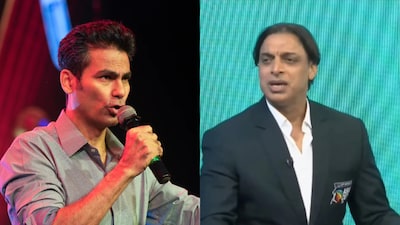 Mohammad Kaif (L) and Shoaib Akhtar.(PC: PTI, X)