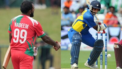 Mohammad Nadeem becomes oldest batter to score 50 in T20 World Cup. (Picture Credit: AP, AFP)