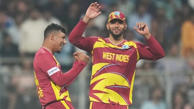 Zimbabwe vs West Indies Live Cricket Score, T20 World Cup 2026: Stay updated with ZIM vs WI Ball by Ball Match Updates and Live Scorecard from Mumbai. (Picture Credit: AP)