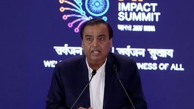 RIL Chairman Mukesh Ambani Presenting Keynote Address At India AI Impact Summit 2026 