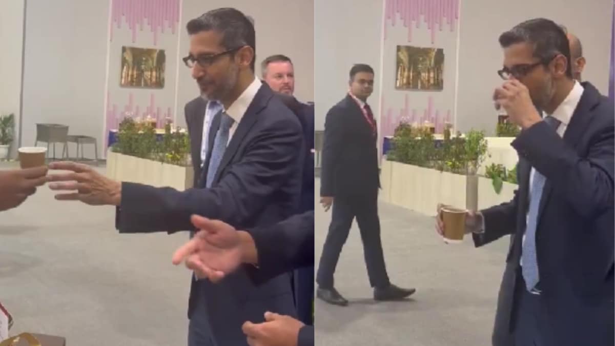 Sunder Pichai's ‘Wow’ Moment After Sipping Bharat GI Coffee At AI Summit | Watch