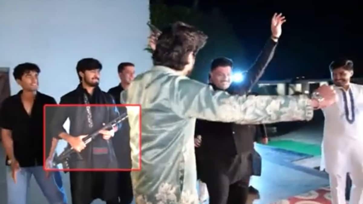 Karnataka Congress Leader Seen Dancing To 'Dhurandhar' Song With Gun. He Claims It Was A Toy