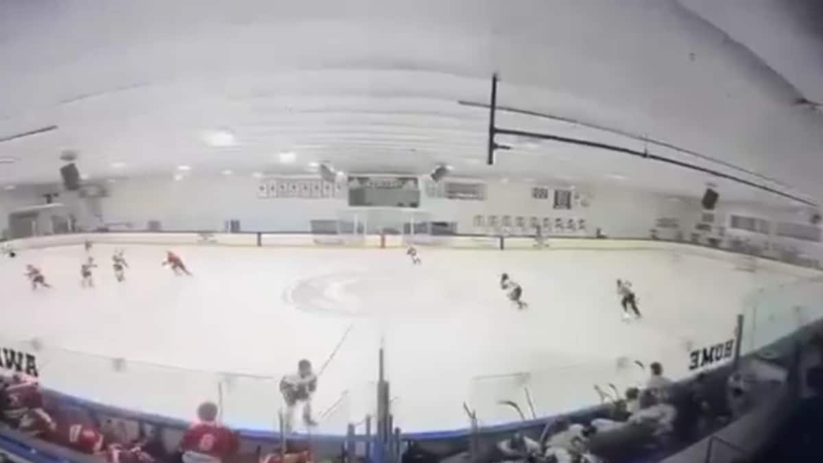 Chilling Video Shows Moment Gunfire Erupts At US Youth Hockey Game In Rhode Island