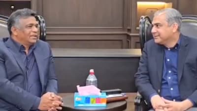 Aminul Islam (L) and Mohsin Naqvi.(PCB)