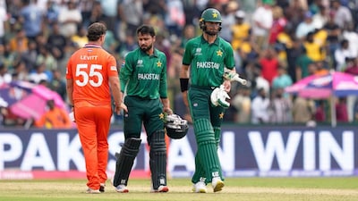 Pakistan beat the Netherlands by 3 wickets [AP Photos]