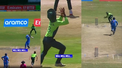 Pakistan player gives two lifelines to Vaibhav Sooryavanshi in one ball. (Picture Credit: Screengrab)