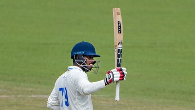 Sudip Kumar Gharami starred with the bat for Bengal (PTI)