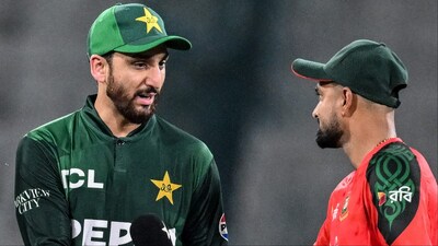 Salman Ali Agha reacts to Bangladesh's absence from T20 World Cup 2026. (Picture Credit: AFP)