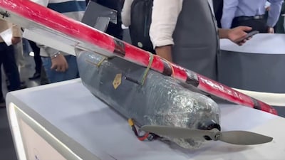 Galgotias University faced backlash at the AI Impact Summit in Delhi for displaying a thermocol drone. (X Screengrab)