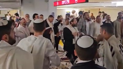 A video shared by Hananya Naftali shows Israelis praying and singing in a Tel Aviv bunker as Iranian retaliation fears rise. (Image: X screengrab)