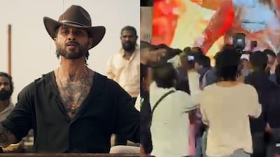 Shahid Kapoor was briefly forced to step off the stage after fans rushed him during the O Romeo song launch event in Mumbai. The situation was later brought under control by security.