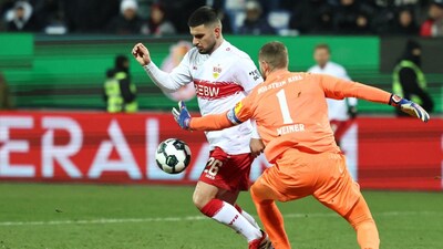 Stuttgart to a 3-0 win over Holstein Kiel [AFP Photo]