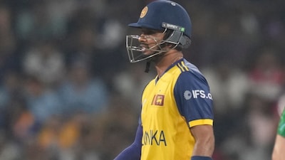 Dasun Shanaka was dismissed for a golden duck (AP)