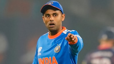 Suryakumar Yadav a happy man after India's 93-run win over Namibia (PTI)