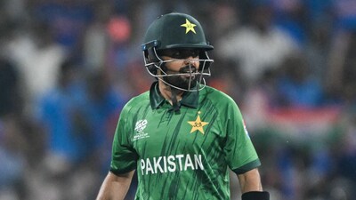 T20 World Cup: Pakistan's Babar Azam fell for 7-ball 5 against India (AFP)