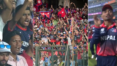 Fans at Wankhede Stadium gave Nepal a standing ovation (AP and X)