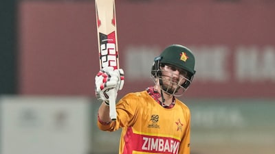 Brian Bennett registered the highest score for Zimbabwe in the T20 World Cup (AP)