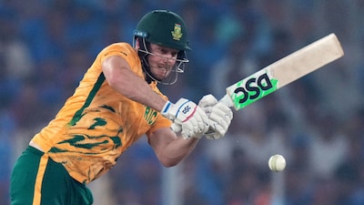 David Miller smashed a 35-ball 63 as South Africa beat India (AP)