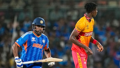 Sanju Samson was out after a 15-ball 24 (AP)