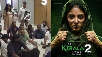 A screening of The Kerala Story 2 was cancelled in Thiruvananthapuram after DYFI members staged protests outside the theatre. Visuals of the demonstration have surfaced online.