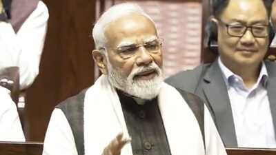 PM Modi in Rajya Sabha