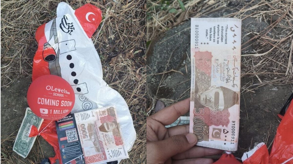 Pakistani Balloons Containing Foreign Currency, Contact Details Found In J&K’s Akhnoor