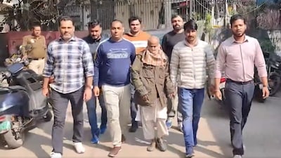 Delhi police arrest Kamruddin, aka 'Tantrik Baba', in connection with triple deaths near Peeragarhi flyover (Image credit: X/@IANS)