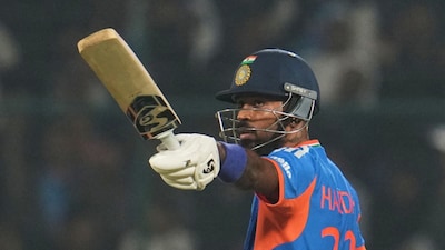 Hardik Pandya scored a match-winning 52 against Namibia (Picture credit: AP)