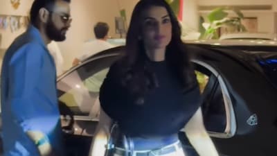 Ritika Bhavani was spotted seeing off a friend. 