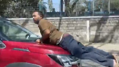 A grab of the viral video (Image credit: X/@prajwaldza)