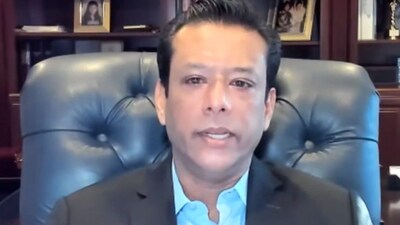 Sajeeb Wazed Joy speaks at an event organised around a discussion on a well-acclaimed book ‘Inshallah Bangladesh: The Story of an unfinished revolution’ by Deep Haldar, Sahidul Hasan Khokon and Jaideep Mazumdar. (Facebook)