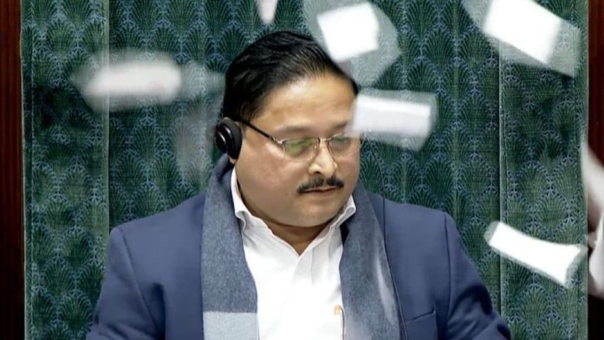 Opposition MPs Throw Papers At Chair Amid Chaos In Lok Sabha, Face Disciplinary Action | Video