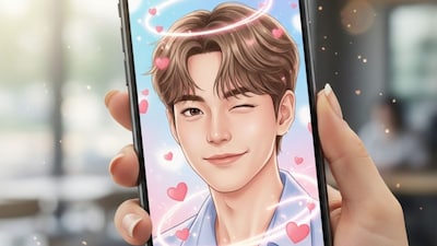 These games typically operate through mobile apps or online platforms where players interact with virtual lovers. (AI Image)