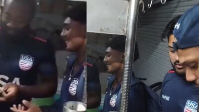 In the clip, USA players were seen loving the street food. (Photo Credit: X)