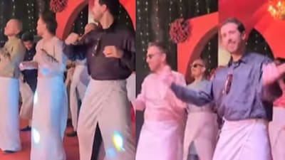 As soon as the music started, foreigners followed the signature steps. (Photo Credit: Instagram)