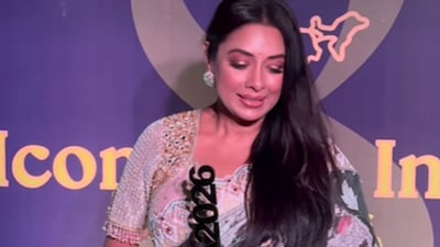 Rupali Ganguly wore a grey saree.(Photo Credit : Instagram)