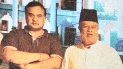 Congress' Pawan Khera shares Assam CM Himanta Biswa Sarma's photo with Bangladeshi Islamic scholar | Image: X