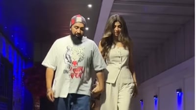 Shilpa and Raj were spotted exiting a restaurant.  (Photo Credit : Instagram)