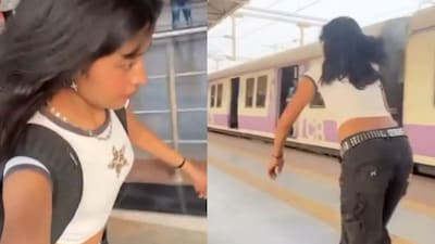 The clip was shot at Digha Gaon Railway Station. (Photo Credit: X/@Mumbaikhabar9)