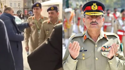 Pakistani Army chief Field Marshal Asim Munir's encounter at the Munich Security Conference has triggered an intense debate on his global standing and the validity of his claims to popularity. (Image: News18/AFP)