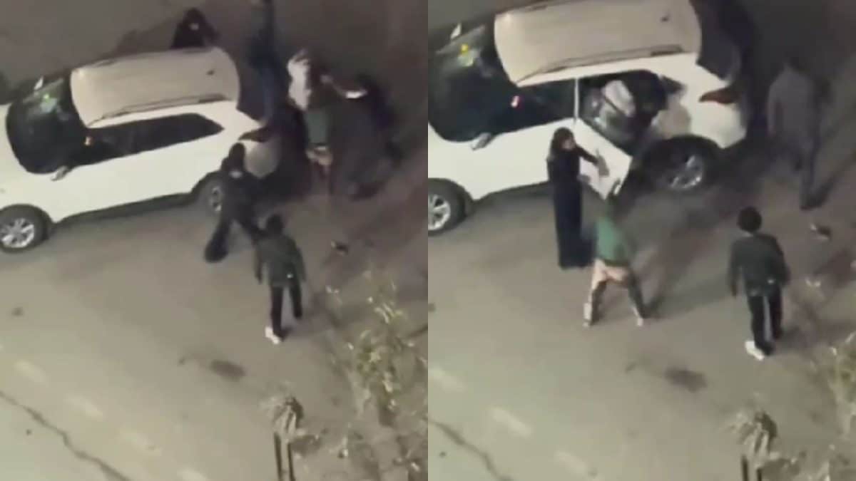 Women Assaulted By Two Men For Honking In Greater Noida | Video