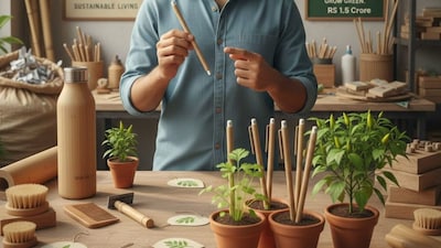 Rishabh and his co-founder Vishwajeet say their larger goal is to make sustainable living accessible and practical. (AI Image)