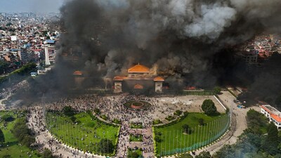 Largely leaderless and digitally coordinated by students and urban youth, the ‘Gen Z’ protests escalated into violence resulting in at least 19 deaths and widespread arson. (Image: PTI/File)