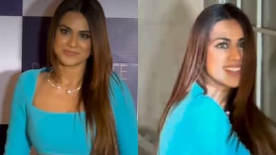 Nia Sharma dazzles in a bold blue co-ord set. (Photo Credit: Instagram)