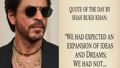 Quote Of The Day By Shah Rukh Khan: "“We Had Expected An Expansion Of Ideas And Dreams; We Had Not..." (AI-generated)