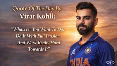 Quote Of The Day By Virat Kohli: ‘Whatever You Want To Do, Do It With Full Passion And Work Really Hard Towards It'. Credit: AI-generated image