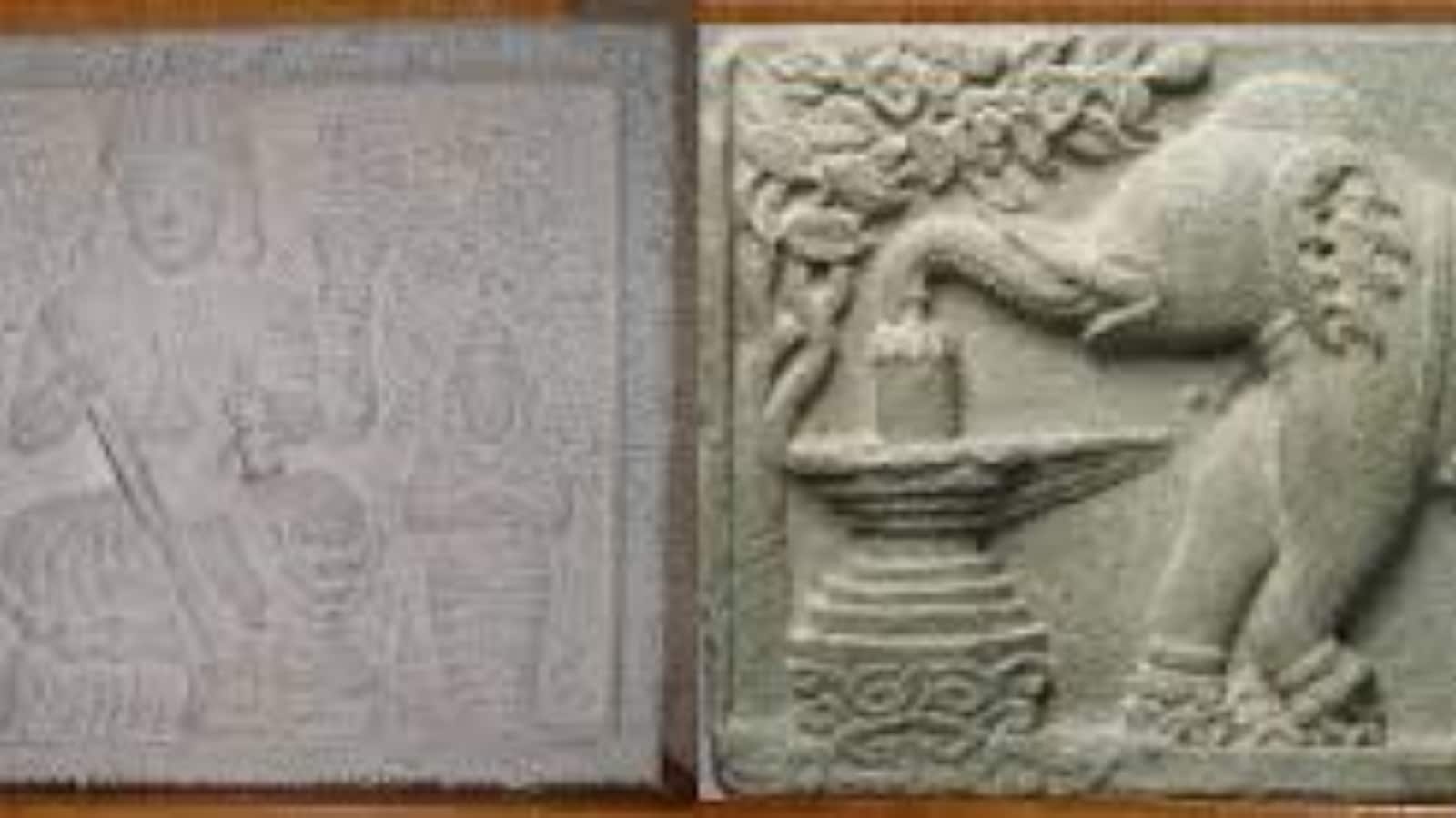 This Carving Of Elephant Worshipping Shivling Is 800 Years Old. And, It  Isn't In India!