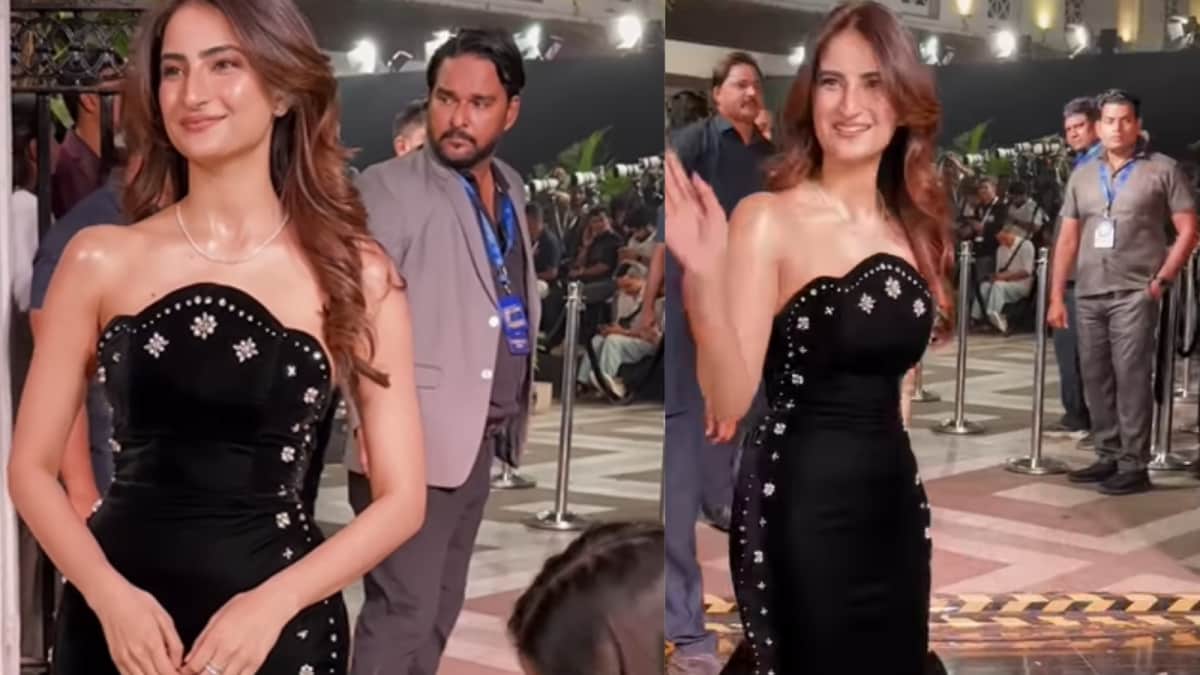 Palak Tiwari Steals The Spotlight In A Dramatic Black Velvet Mermaid Gown