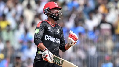 Yuvraj Samra from Canada scored a century against New Zealand (Picture credit: AFP)